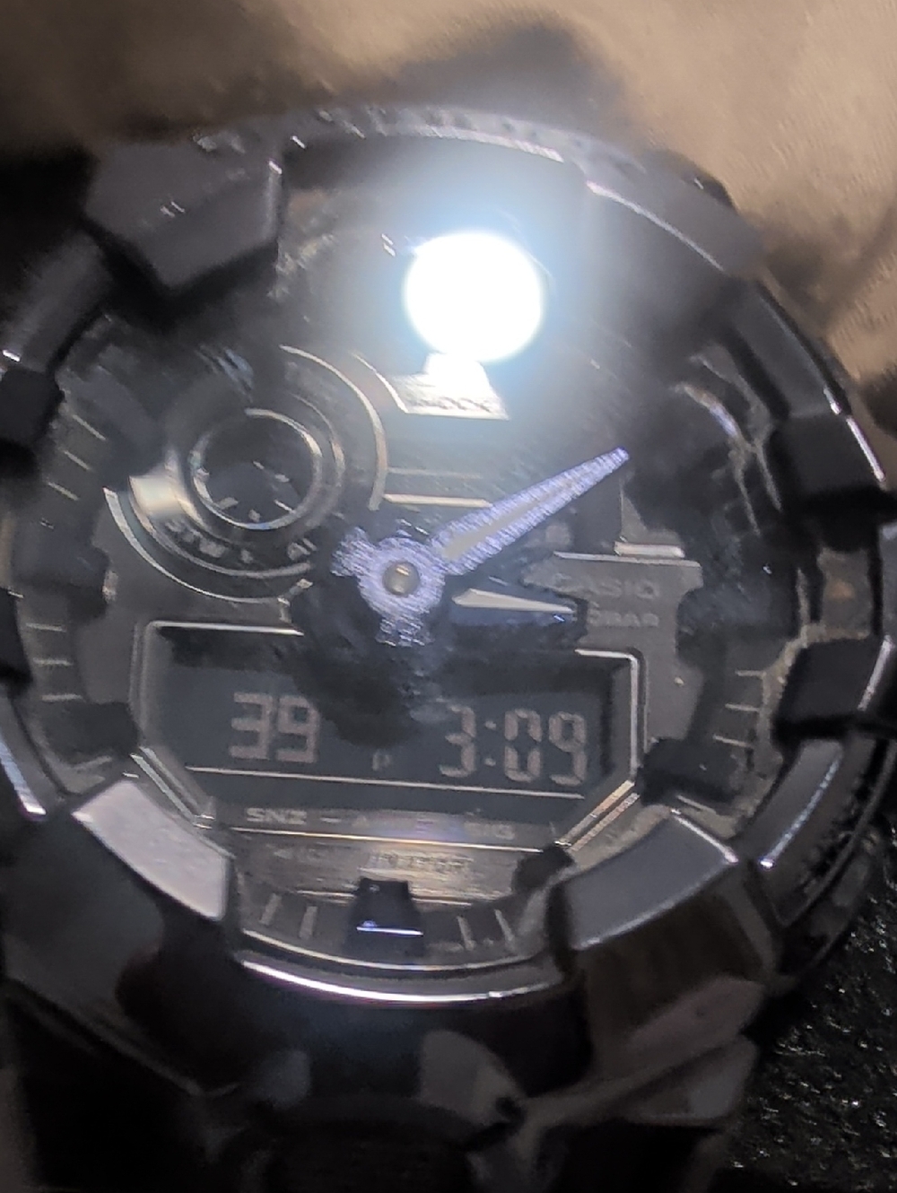 Casio Black and Blue Analog-Digital Watch